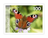 Stamp "Peacock butterfly"