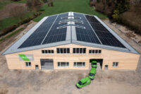 Quickpac - Solar power system on the roof of depot Ostermundigen